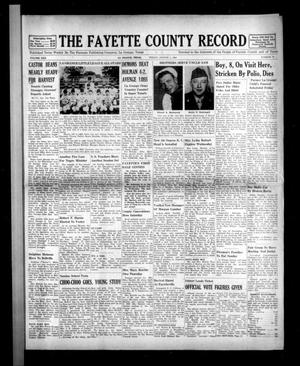 The Fayette County Record (La Grange, Tex.), Vol. 30, No. 79, Ed. 1 Friday, August 1, 1952