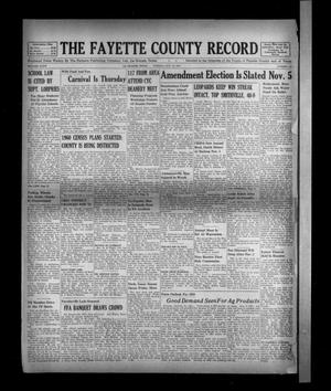 The Fayette County Record (La Grange, Tex.), Vol. 35, No. 104, Ed. 1 Tuesday, October 29, 1957