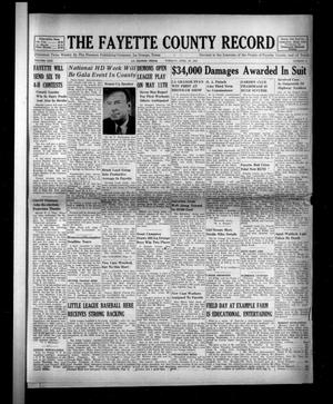 Primary view of object titled 'The Fayette County Record (La Grange, Tex.), Vol. 30, No. 52, Ed. 1 Tuesday, April 29, 1952'.