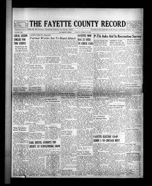 The Fayette County Record (La Grange, Tex.), Vol. 30, No. 40, Ed. 1 Tuesday, March 18, 1952
