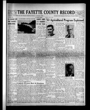 The Fayette County Record (La Grange, Tex.), Vol. 30, No. 103, Ed. 1 Friday, October 24, 1952
