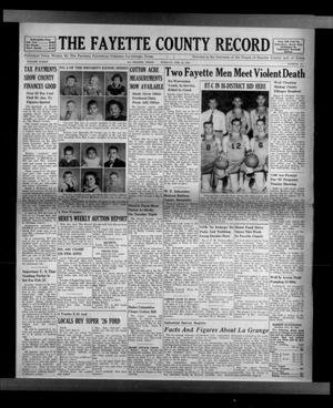 The Fayette County Record (La Grange, Tex.), Vol. 33, No. 33, Ed. 1 Tuesday, February 22, 1955