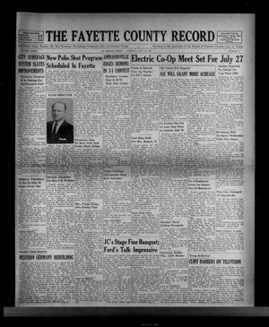 The Fayette County Record (La Grange, Tex.), Vol. 33, No. 75, Ed. 1 Tuesday, July 19, 1955