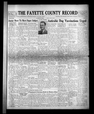 The Fayette County Record (La Grange, Tex.), Vol. 30, No. 35, Ed. 1 Friday, February 29, 1952