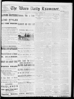 The Waco Daily Examiner. (Waco, Tex.), Vol. 15, No. 272, Ed. 1, Wednesday, November 1, 1882