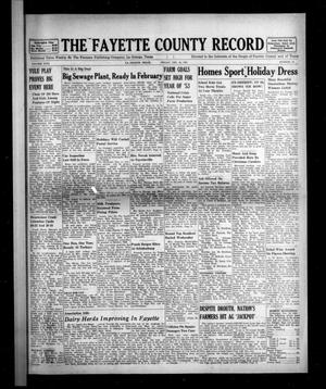 Primary view of object titled 'The Fayette County Record (La Grange, Tex.), Vol. 31, No. 16, Ed. 1 Friday, December 26, 1952'.