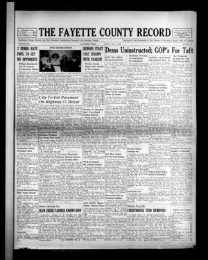The Fayette County Record (La Grange, Tex.), Vol. 30, No. 55, Ed. 1 Friday, May 9, 1952