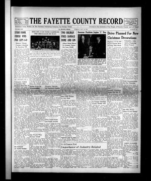 Primary view of object titled 'The Fayette County Record (La Grange, Tex.), Vol. 30, No. 100, Ed. 1 Tuesday, October 14, 1952'.