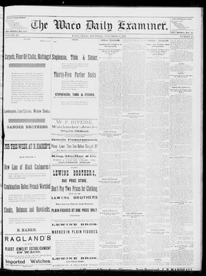 The Waco Daily Examiner. (Waco, Tex.), Vol. 15, No. 285, Ed. 1, Thursday, November 16, 1882