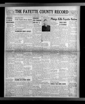 The Fayette County Record (La Grange, Tex.), Vol. 33, No. 28, Ed. 1 Friday, February 4, 1955