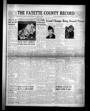 The Fayette County Record (La Grange, Tex.), Vol. 30, No. 37, Ed. 1 Friday, March 7, 1952