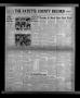 Newspaper: The Fayette County Record (La Grange, Tex.), Vol. 33, No. 34, Ed. 1 F…