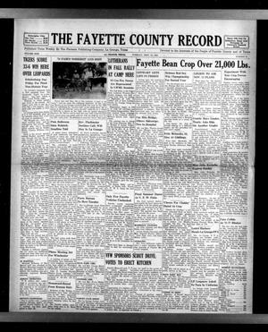 The Fayette County Record (La Grange, Tex.), Vol. 30, No. 94, Ed. 1 Tuesday, September 23, 1952