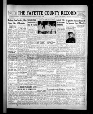 Primary view of object titled 'The Fayette County Record (La Grange, Tex.), Vol. 30, No. 66, Ed. 1 Tuesday, June 17, 1952'.