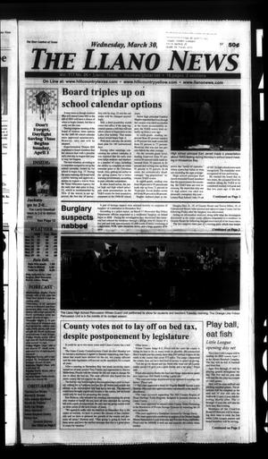 The Llano News (Llano, Tex.), Vol. 117, No. 26, Ed. 1 Wednesday, March 30, 2005