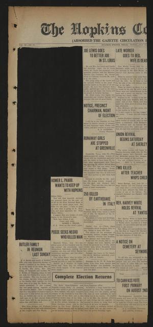 Primary view of object titled 'The Hopkins County Echo (Sulphur Springs, Tex.), Vol. 53, No. 30, Ed. 1 Friday, July 25, 1930'.