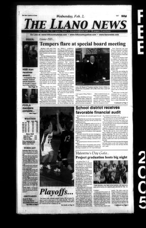 Primary view of object titled 'The Llano News (Llano, Tex.), Vol. 117, No. 18, Ed. 1 Wednesday, February 2, 2005'.