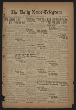Primary view of object titled 'The Daily News-Telegram (Sulphur Springs, Tex.), Vol. 26, No. 235, Ed. 1 Tuesday, September 30, 1924'.