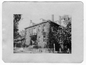 Primary view of object titled '[Ivy Covered Bldg at Fairhaven Mass]'.