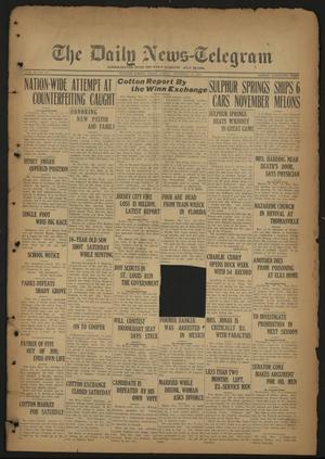 The Daily News-Telegram (Sulphur Springs, Tex.), Vol. 26, No. 275, Ed. 1 Sunday, November 16, 1924