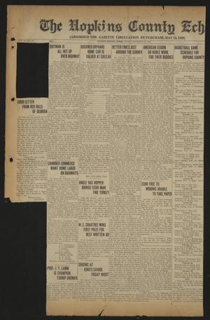 Primary view of object titled 'The Hopkins County Echo (Sulphur Springs, Tex.), Vol. 53, No. 49, Ed. 1 Friday, December 12, 1930'.