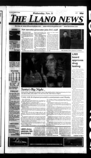 Primary view of object titled 'The Llano News (Llano, Tex.), Vol. 118, No. 9, Ed. 1 Wednesday, November 30, 2005'.