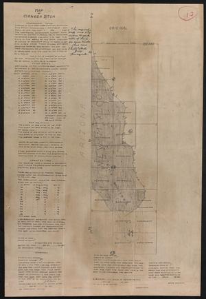 Primary view of object titled 'Map of Cienega Ditch'.