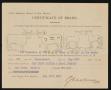 Thumbnail image of item number 1 in: 'Cattle Sanitary Board of New Mexico: Certificate of Brand, May 17, 1897'.
