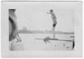 Photograph: [Unidentified Man Jumping into a River]