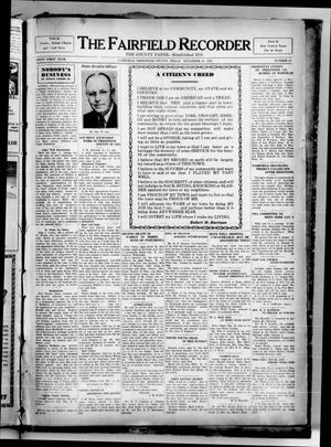 The Fairfield Recorder (Fairfield, Tex.), Vol. 61, No. 15, Ed. 1 Thursday, December 31, 1936
