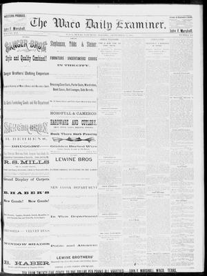 The Waco Daily Examiner. (Waco, Tex.), Vol. 16, No. 232, Ed. 1, Saturday, September 15, 1883