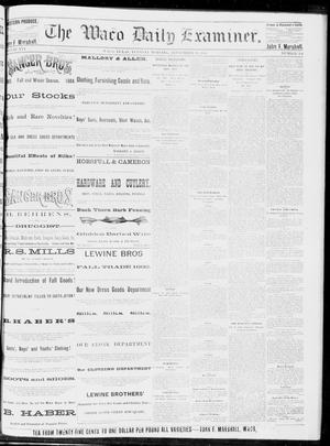 The Waco Daily Examiner. (Waco, Tex.), Vol. 16, No. 234, Ed. 1, Tuesday, September 18, 1883