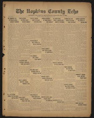 The Hopkins County Echo (Sulphur Springs, Tex.), Vol. 53, No. 19, Ed. 1 Friday, May 10, 1935