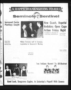 Seminole Sentinel (Seminole, Tex.), Vol. 60, No. 2, Ed. 1 Thursday, November 24, 1966