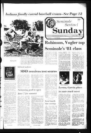 Seminole Sentinel (Seminole, Tex.), Vol. 74, No. 57, Ed. 1 Sunday, May 17, 1981