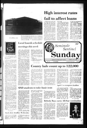 Seminole Sentinel (Seminole, Tex.), Vol. 74, No. 21, Ed. 1 Sunday, January 11, 1981