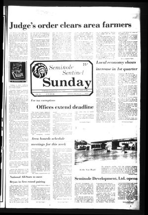 Primary view of object titled 'Seminole Sentinel (Seminole, Tex.), Vol. 74, No. 47, Ed. 1 Sunday, April 12, 1981'.