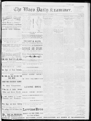 The Waco Daily Examiner. (Waco, Tex.), Vol. 16, No. 272, Ed. 1, Thursday, November 1, 1883