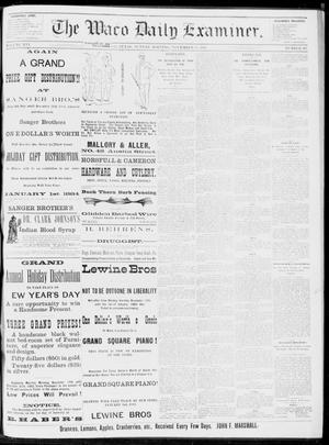 The Waco Daily Examiner. (Waco, Tex.), Vol. 16, No. 287, Ed. 1, Sunday, November 18, 1883