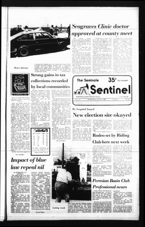 Seminole Sentinel (Seminole, Tex.), Vol. 78, No. 66, Ed. 1 Wednesday, June 19, 1985