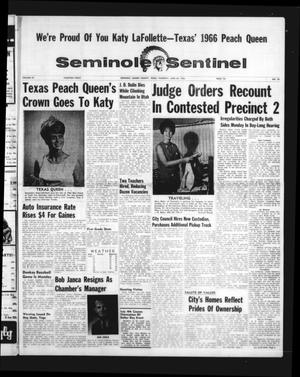 Seminole Sentinel (Seminole, Tex.), Vol. 59, No. 33, Ed. 1 Thursday, June 30, 1966