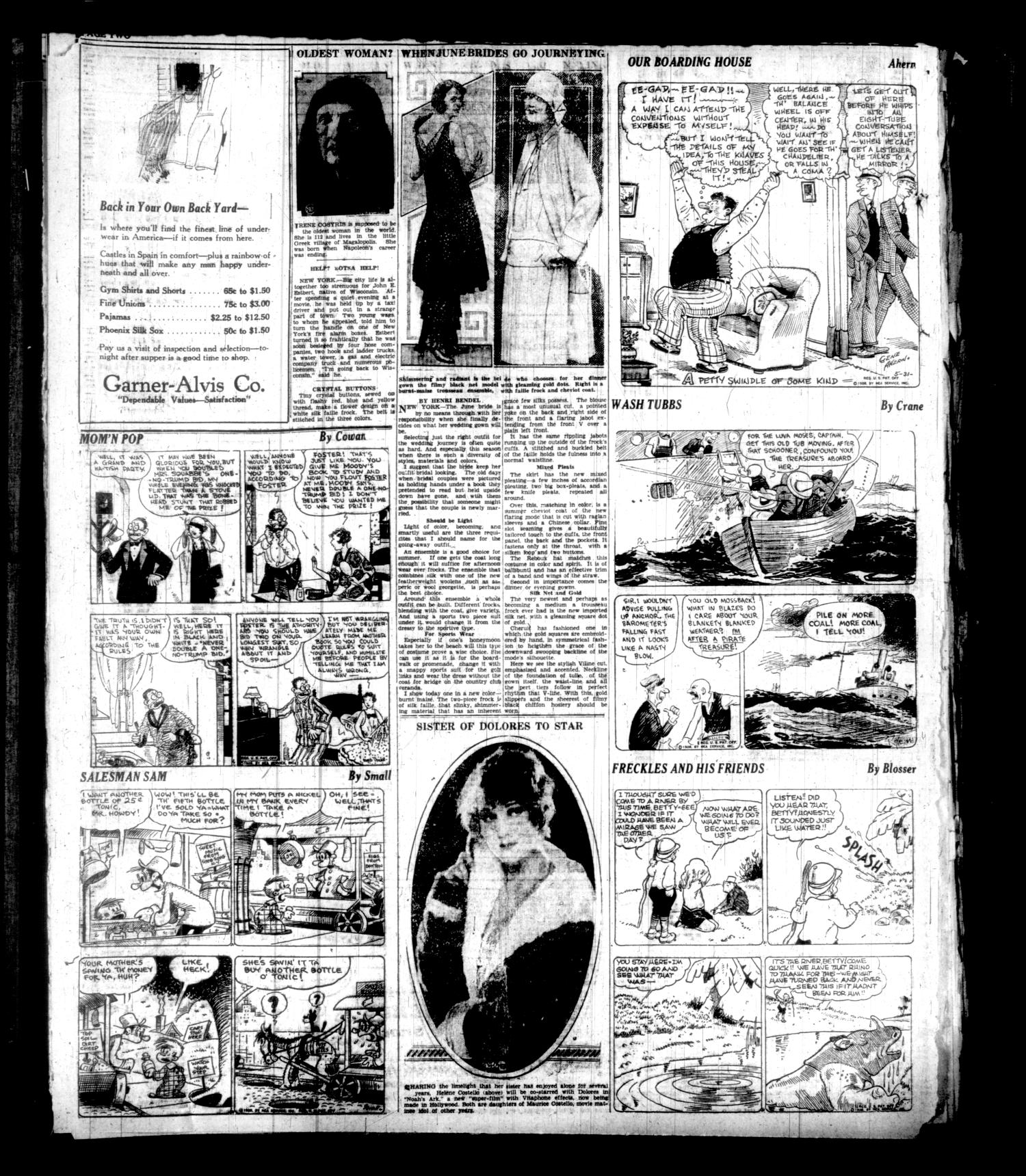 Brownwood Bulletin (Brownwood, Tex.), Vol. 28, No. 197, Ed. 1 Saturday, June 2, 1928
                                                
                                                    [Sequence #]: 2 of 11
                                                