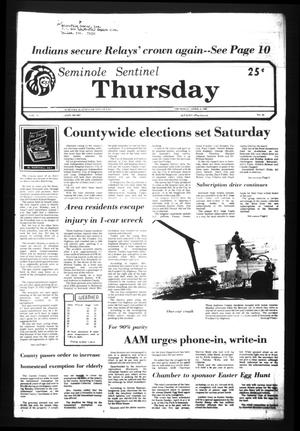 Seminole Sentinel (Seminole, Tex.), Vol. 74, No. 44, Ed. 1 Thursday, April 2, 1981