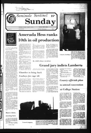 Seminole Sentinel (Seminole, Tex.), Vol. 74, No. 31, Ed. 1 Sunday, February 15, 1981