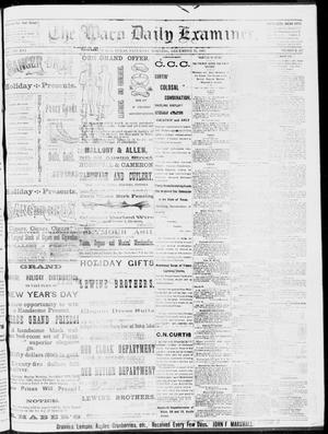 The Waco Daily Examiner. (Waco, Tex.), Vol. 16, No. 317, Ed. 1, Saturday, December 22, 1883