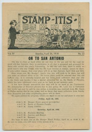 Stamp-Itis, Volume 4, Number 22, April 1930