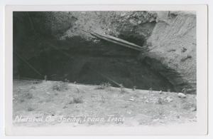 Primary view of object titled '[Natural Oil Spring in Iraan, Texas]'.