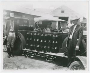 Primary view of object titled '[Men with Automobile]'.
