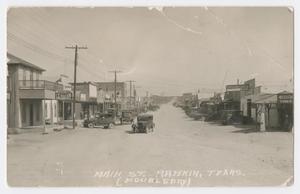 Primary view of object titled '[Street in Rankin, Texas]'.