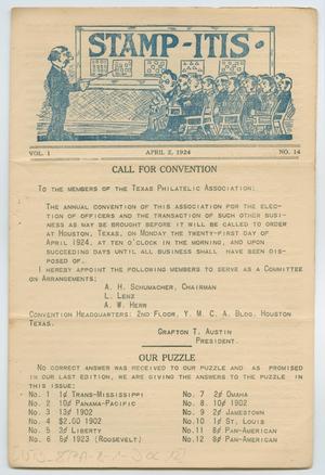 Stamp-Itis, Volume 1, Number 14, April 1924